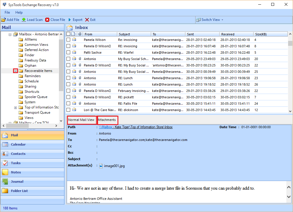 convert exchange to eml