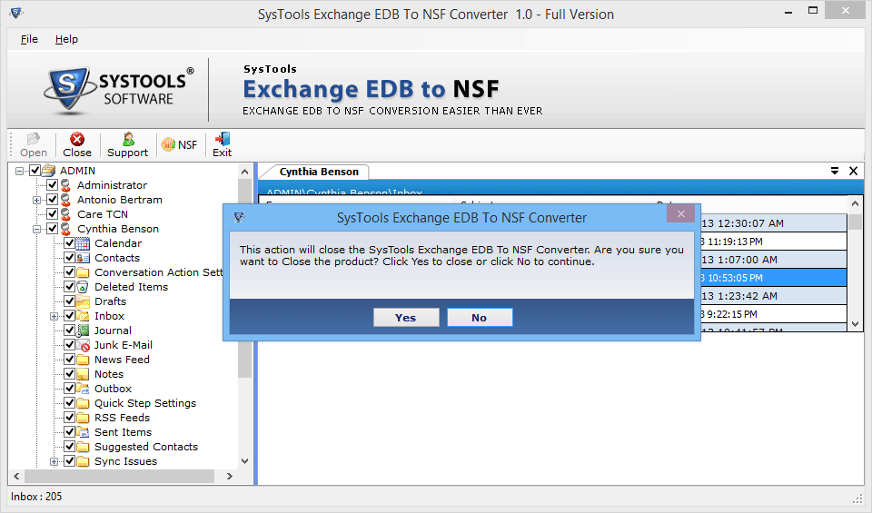 export exchange to ibm notes