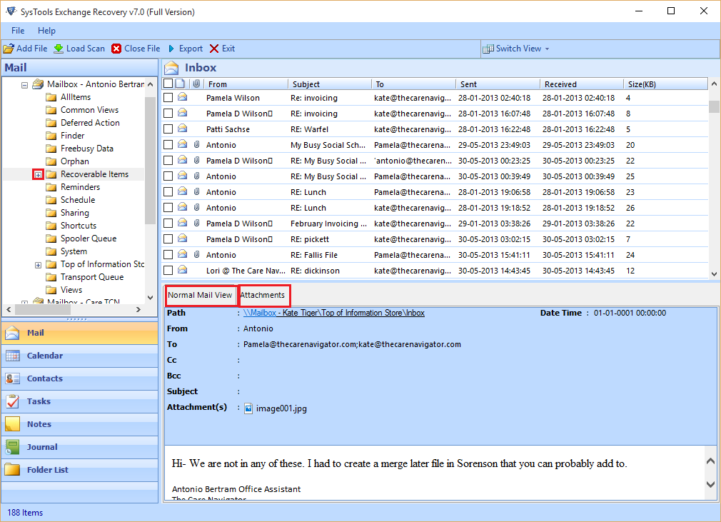 convert exchange to pst