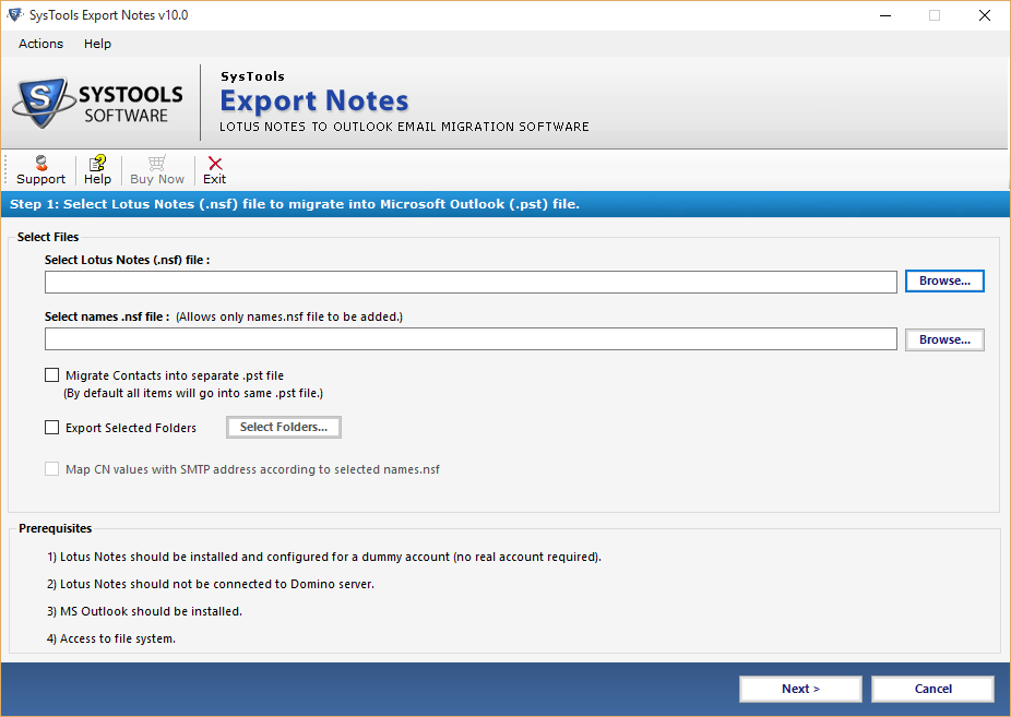 export nsf file to outlook