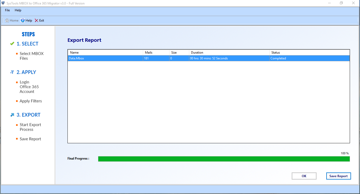 MBOX files to MS Office 365