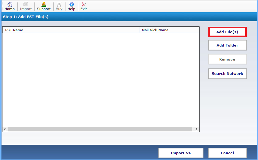 Add PST Files