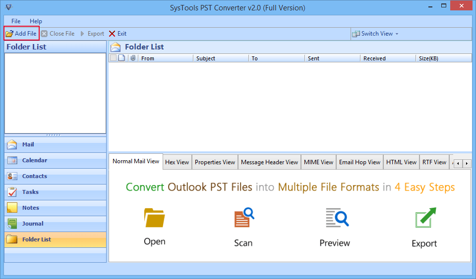 Add PST File